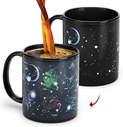 Zodiac Constellation Coffee Mugs – Astronomy-Themed Birthday Gift for Space Lovers and Star Gazers